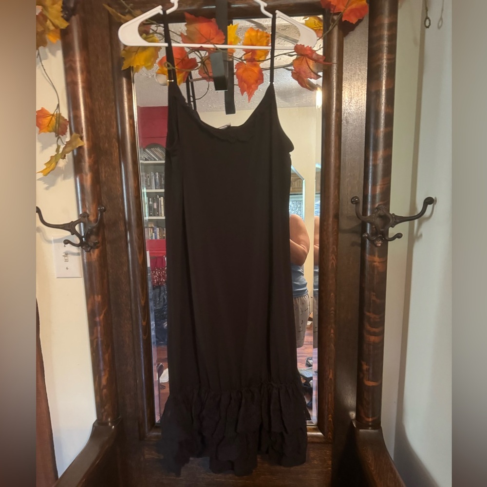 Peekaboo Chic Black Slip Skirt Extender